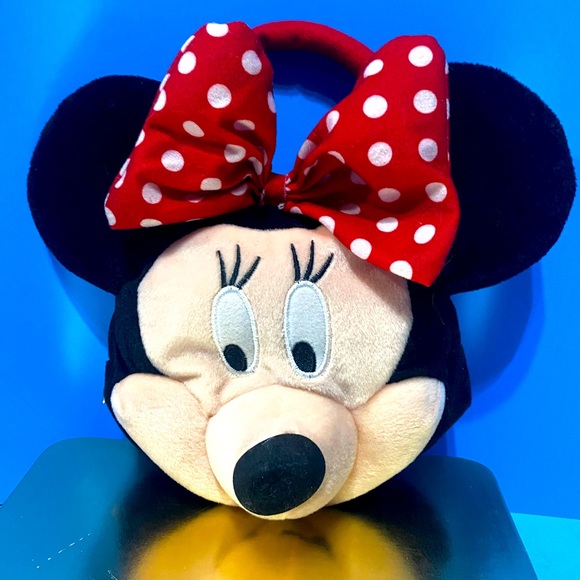 WALT DISNEY MINNIE MOUSE 3-D PLUSH PURSE WITH ZIPPER DISNEY TAG ATTACHED - Picture 7 of 12